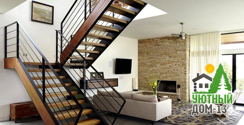 Лестница в частном доме — разновидности, устройство и примеры красивого  дизайна